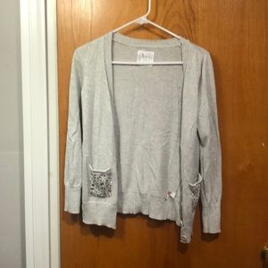 Silver sweater with sparkles